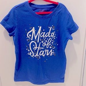 Cat and Jack Blue 6/6X Made of Stars Shirt
